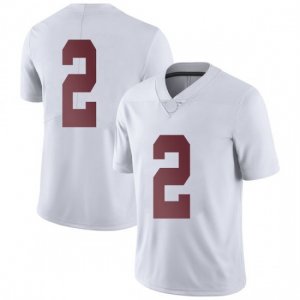 NCAA Men's Alabama Crimson Tide #2 Patrick Surtain II Stitched College Nike Authentic No Name White Football Jersey WE17C88RJ